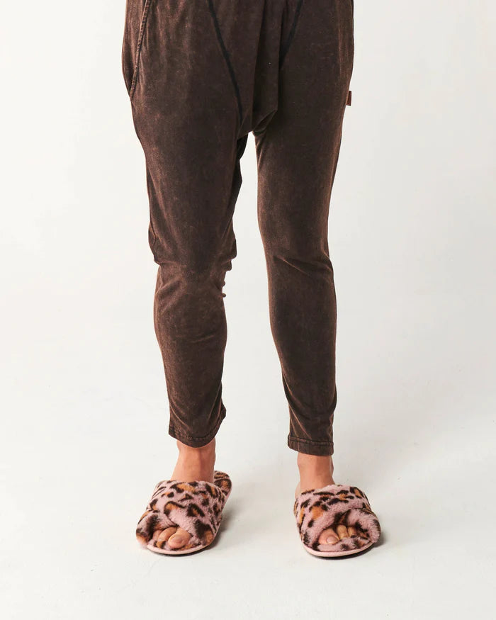 KIP CO Pink Cheetah Slippers Minty Lifestyle