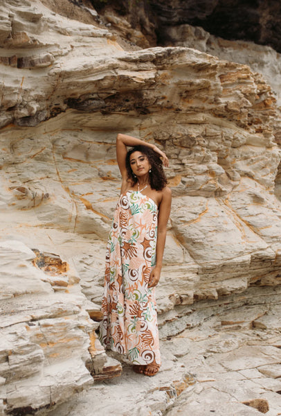 GIRL AND THE SUN Tessa Maxi Dress - Koralli