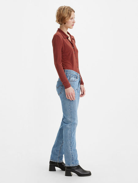 LEVI'S Women's Middy Straight Jeans - Good Grades