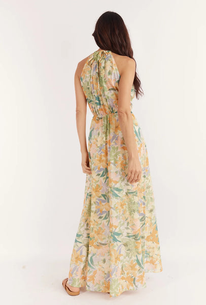 GIRL AND THE SUN Micah Maxi Dress - Wildflower Print
