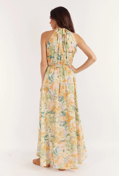 GIRL AND THE SUN Micah Maxi Dress - Wildflower Print