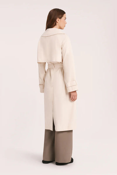 NUDE LUCY Odyssey Trench Coat - Cloud