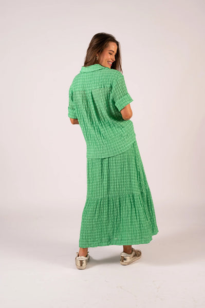 WE ARE THE OTHERS Mara Maxi Skirt - Jade Texture