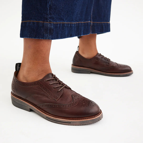 ROLLIE Brogue Rise Vintage Mocha - Brown