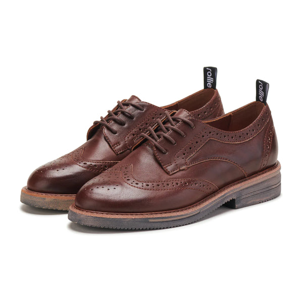 ROLLIE Brogue Rise Vintage Mocha - Brown