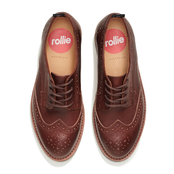 ROLLIE Brogue Rise Vintage Mocha - Brown