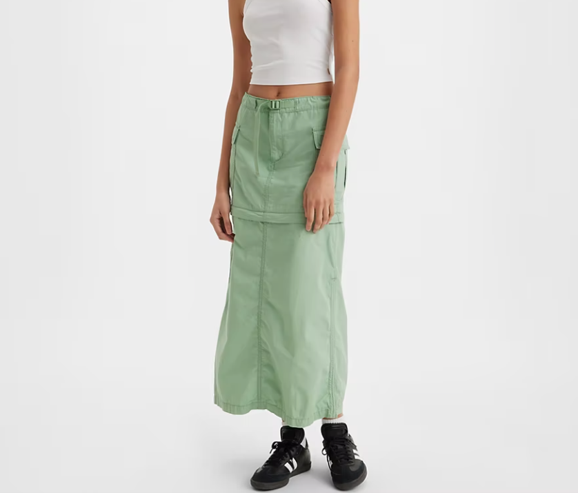 LEVI'S Convertible Cargo Skirt Granite - Green