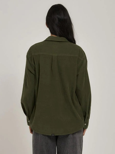 THRILLS Willow Cord Shirt - Green