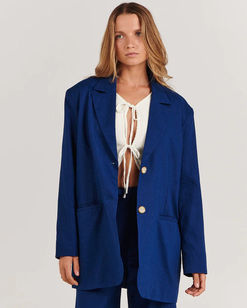 CHARLIE HOLIDAY Addison Blazer - Navy