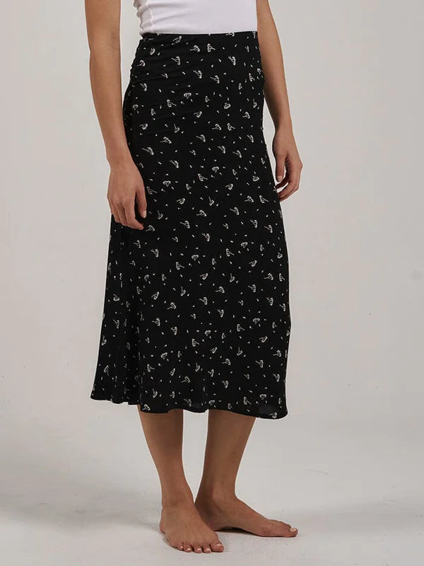 THRILLS Nightshade Bias Skirt - Black
