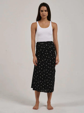 THRILLS Nightshade Bias Skirt - Black