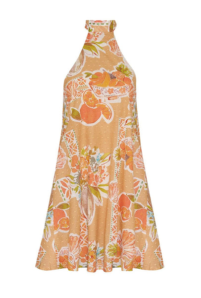 GIRL AND THE SUN Terza Mini Dress - Tropical Print