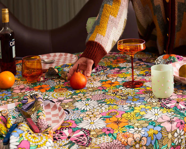 KIP & CO Rectangle Linen Tablecloth - Bliss Floral