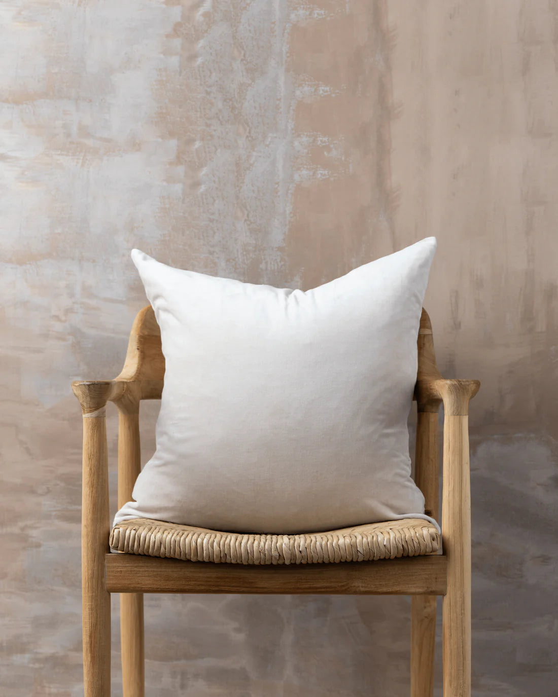 SAARDE Velvet/Linen Square Cushion