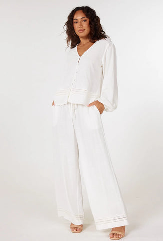 GIRL AND THE SUN Sebastian Pants - White