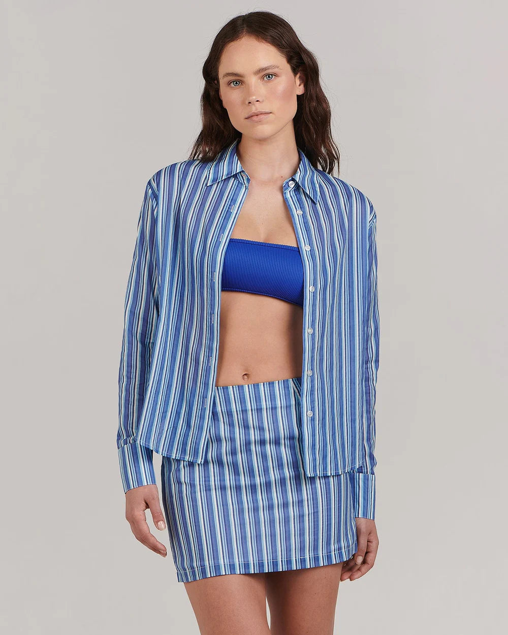 CHARLIE HOLIDAY Emma Shirt - Sea Stripe