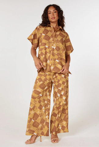 GIRL AND THE SUN Amora Pants - Nomad Print