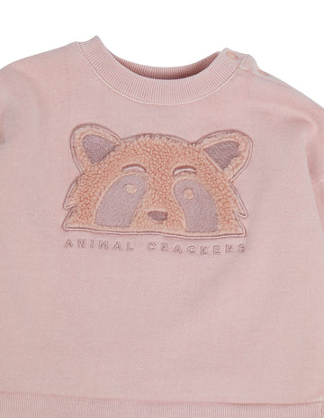 ANIMAL CRACKERS Raffi Crew - Pink
