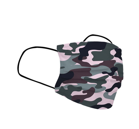 SHIELD UP STUDIO Disposable Face Mask - Urban - Camo - 5 Pack