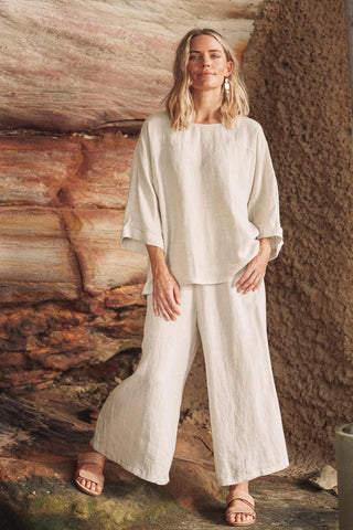 EB & IVE Studio crop pant - tusk