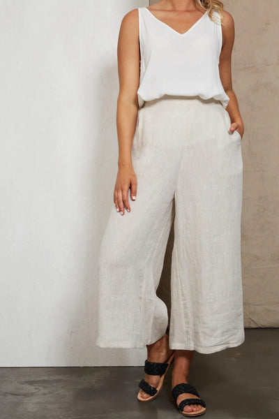 EB & IVE Studio crop pant - tusk