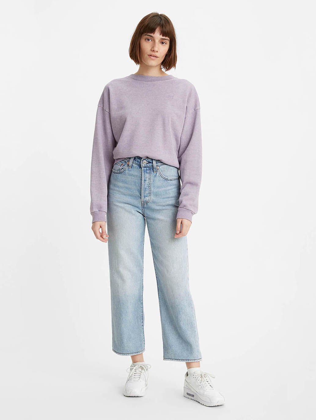 LEVI'S Ribcage Straight Ankle Jeans - Middle Road