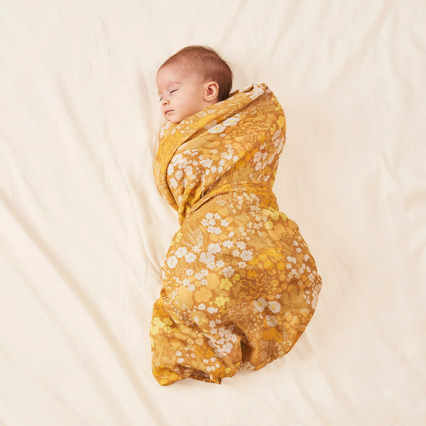 BANABAE Organic Cotton Swaddle - Honey Bunch Bamboo