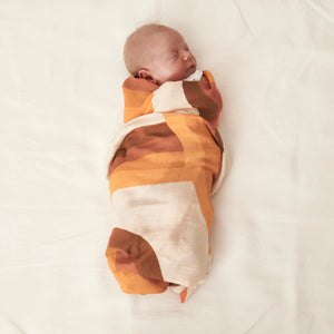 BANABAE Organic Cotton Swaddle - Flow State Bamboo