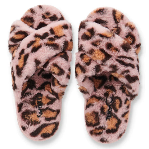KIP & CO Pink Cheetah Slippers