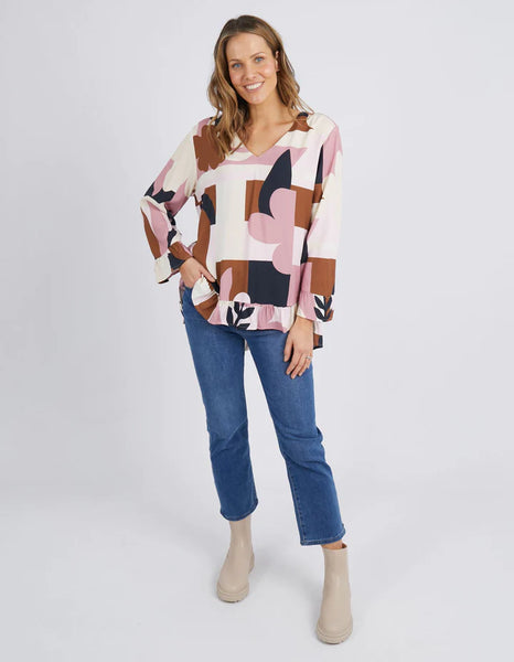 ELM Abstraction Blouse - Dust