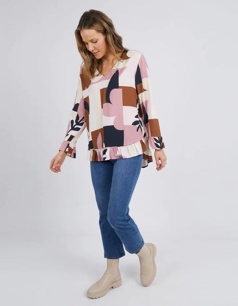 ELM Abstraction Blouse - Dust