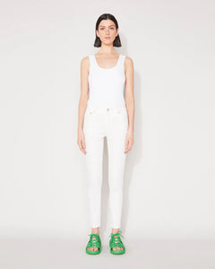 Jac and Mooki Essential Straight Leg - Off White