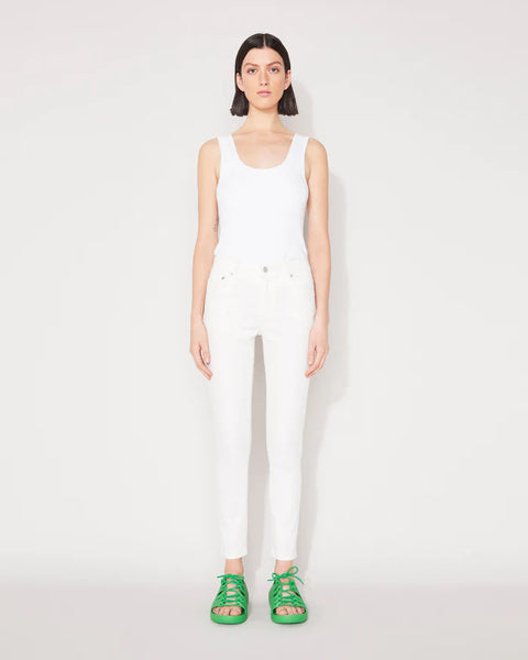 Jac and Mooki Essential Straight Leg - Off White