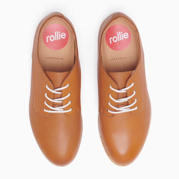 ROLLIE Derby Cognac