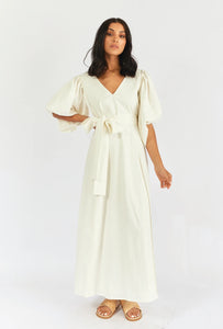 GIRL AND THE SUN Aura Maxi Dress - White