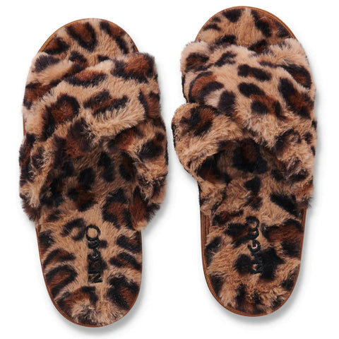 KIP & CO Natural Cheetah Slippers