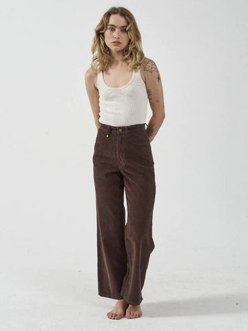 THRILLS Holly Cord Pant - Postal Brown