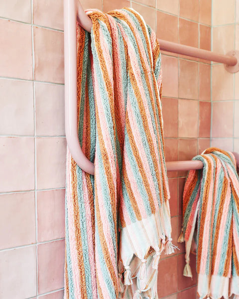 KIP & CO Morning Glory Stripe Turkish Bath Towel