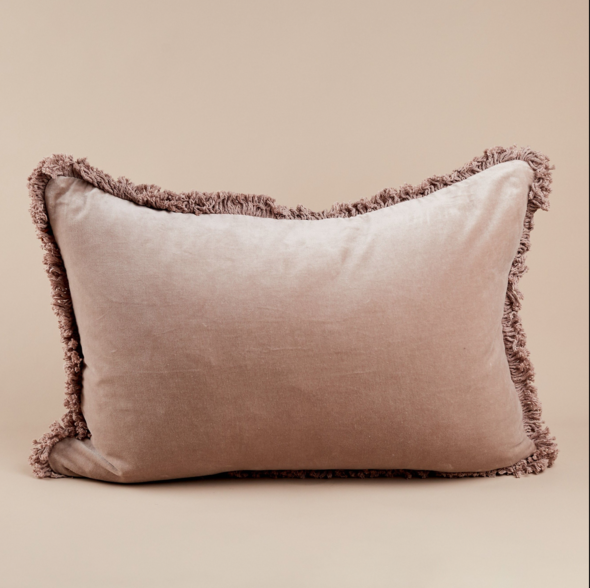 SAARDE Velvet Lumbar 100% Cotton Cushion