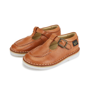 YOUNG SOLES Parker Velcro T-bar - Clay