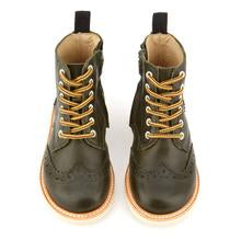 YOUNG SOLES Sidney Brogue Boot - Hunter Green