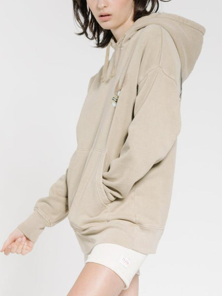 THRILLS Troubled Paradise Slouched Hood - Washed Tan