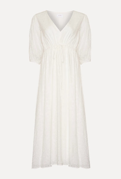 GIRL AND THE SUN Elsie Maxi Dress - White Eyelet